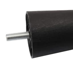 4pcs Round Tapered Black Plastic Furniture Legs Feet High 40 65 90 100 120MM with M8*25 Thread Shank for Sofa Couch and Chair