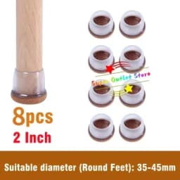 Table Chair Leg Protector Covers Thick Rubber Furniture Pads Floor Protectors Household No Scratches Reduce Noice Feet Caps Tool