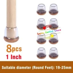 Table Chair Leg Protector Covers Thick Rubber Furniture Pads Floor Protectors Household No Scratches Reduce Noice Feet Caps Tool