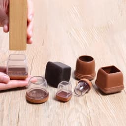 Table Chair Leg Protector Covers Thick Rubber Furniture Pads Floor Protectors Household No Scratches Reduce Noice Feet Caps Tool