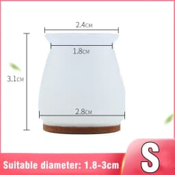 Table Chair Leg Protector Covers Thick Rubber Furniture Pads Floor Protectors Household No Scratches Reduce Noice Feet Caps Tool