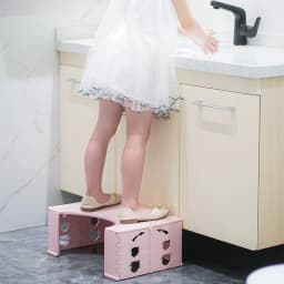 Bathroom Foldable Toilet Stool Portable PP Squatty Potty Kids 7 Inches Thickened Non-Slip Step Stool For Bathroom Accessories