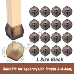 16pcs Upgraded silicone chair legs floor protectors Non-Slip Feet Pads For furniture Table Legs Sock Cover Felt Floor Protection