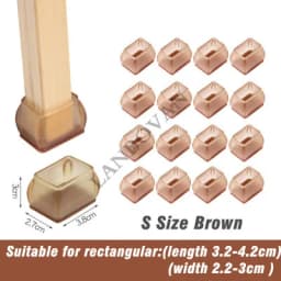 16pcs Upgraded silicone chair legs floor protectors Non-Slip Feet Pads For furniture Table Legs Sock Cover Felt Floor Protection