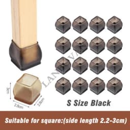 16pcs Upgraded silicone chair legs floor protectors Non-Slip Feet Pads For furniture Table Legs Sock Cover Felt Floor Protection