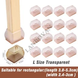 16pcs Upgraded silicone chair legs floor protectors Non-Slip Feet Pads For furniture Table Legs Sock Cover Felt Floor Protection