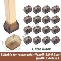 16pcs Upgraded silicone chair legs floor protectors Non-Slip Feet Pads For furniture Table Legs Sock Cover Felt Floor Protection