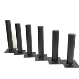 4pcs 10cm-17cm Metal Furniture Legs Round Tube Sofa Legs for Cabinet Table Chair Bed Foot Home Furniture Accessories With screws
