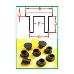Black Silicone Rubber Plug With Hole Caps Pipe Tube Inserts Stopper Dustproof Bungs 6.8mm~68.6mm