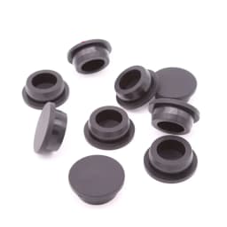 Black Silicone Rubber Plug With Hole Caps Pipe Tube Inserts Stopper Dustproof Bungs 6.8mm~68.6mm