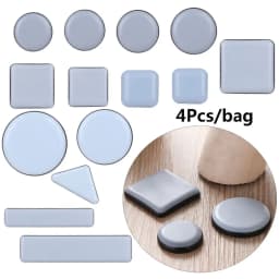 4pcs Self-Adhesive Furniture Leg Slider Pads Anti-abrasion Floor Protector Easy Move Heavy Table Sofa Slider Mat Chair Fittings
