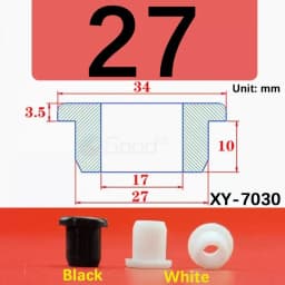 Black Silicone Hole Stopper Plugs Rubber Grommets Sealing Gasket 5~33.3mm For Cable Wire Protect Gaskets