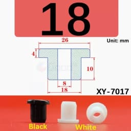 Black Silicone Hole Stopper Plugs Rubber Grommets Sealing Gasket 5~33.3mm For Cable Wire Protect Gaskets