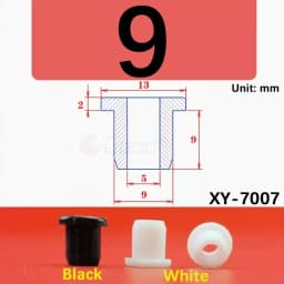Black Silicone Hole Stopper Plugs Rubber Grommets Sealing Gasket 5~33.3mm For Cable Wire Protect Gaskets