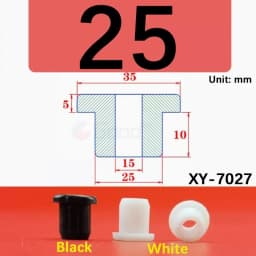 Black Silicone Hole Stopper Plugs Rubber Grommets Sealing Gasket 5~33.3mm For Cable Wire Protect Gaskets