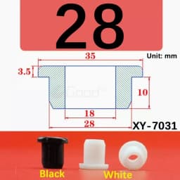 Black Silicone Hole Stopper Plugs Rubber Grommets Sealing Gasket 5~33.3mm For Cable Wire Protect Gaskets