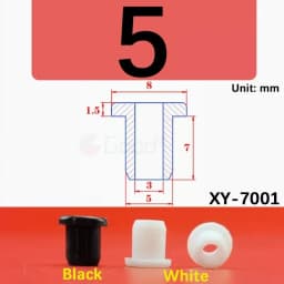 Black Silicone Hole Stopper Plugs Rubber Grommets Sealing Gasket 5~33.3mm For Cable Wire Protect Gaskets