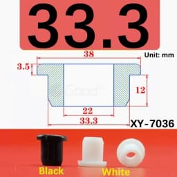 Black Silicone Hole Stopper Plugs Rubber Grommets Sealing Gasket 5~33.3mm For Cable Wire Protect Gaskets