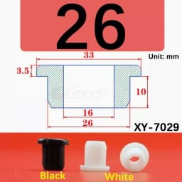 Black Silicone Hole Stopper Plugs Rubber Grommets Sealing Gasket 5~33.3mm For Cable Wire Protect Gaskets