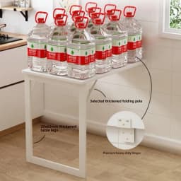 Wall Mounted Folding Table | Space Saving Foldable Dining Table | Compact Hidden Bar Stool | Home Office Wall Desk