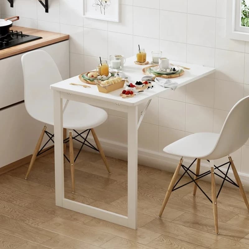 Wall Mounted Folding Table | Space Saving Foldable Dining Table | Compact Hidden Bar Stool | Home Office Wall Desk
