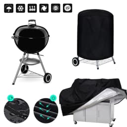 190T/210D BBQ Grill Barbeque Cover Anti-Dust Waterproof Weber BBQ Cover Outdoor Rain Protective Barbecue Cover