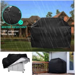 190T/210D BBQ Grill Barbeque Cover Anti-Dust Waterproof Weber BBQ Cover Outdoor Rain Protective Barbecue Cover