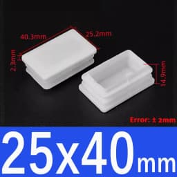 White Square Plugs Pipe Tube Cap Plastic Tubing End Cap Insert Blanking Stopper Rectangle Dust Cover13x13mm-100x100mm