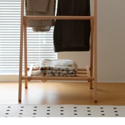 Japanese Style Solid Wood Clothes Hanger Creative Bedroom Bedside Pants Rack Attractive Clothes Storage Folding Stand Hat Shelf