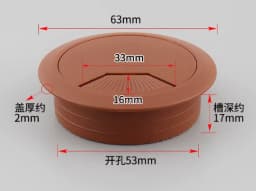 35mm 50mm 53mm 60mm 80mm Round Wire Hole Cover Computer Desk Wiring Box Cable Outlet Port Surface Line Box Furniture Hardware