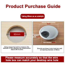 35mm 50mm 53mm 60mm 80mm Round Wire Hole Cover Computer Desk Wiring Box Cable Outlet Port Surface Line Box Furniture Hardware