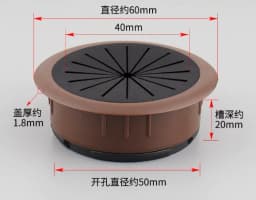 35mm 50mm 53mm 60mm 80mm Round Wire Hole Cover Computer Desk Wiring Box Cable Outlet Port Surface Line Box Furniture Hardware