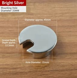 35mm 50mm 53mm 60mm 80mm Round Wire Hole Cover Computer Desk Wiring Box Cable Outlet Port Surface Line Box Furniture Hardware