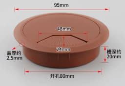 35mm 50mm 53mm 60mm 80mm Round Wire Hole Cover Computer Desk Wiring Box Cable Outlet Port Surface Line Box Furniture Hardware
