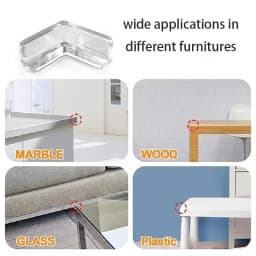 Silicone Table Corner Protector With Tape Bed Furniture Glass Table Baby & Kids Safety Equipment Anti-collision Edge Child Cover