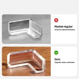 8/16Pc Upgraded Corner Protector Baby Safety Silicone Corner Guards and Edges Widened Thickened Furniture Table Corner Protector