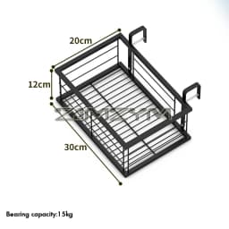 Flower Pot Organizer Storage Basket Rack Hanging Rack Closet Holders Balcony Rail Planter Shelf Fence Railing Flower Pots Holder