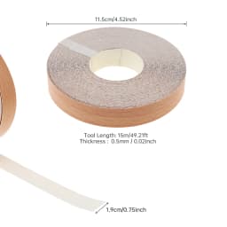 3/4 inch ×50 ft (1.9 cm × 15M)  Pre-glued Veneer Edging  Hot Melt Adhesive Melamine Edge Banding for Plywood Table / Cabinet
