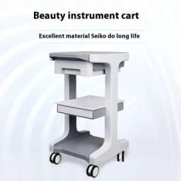 Foldable Salon Cart Drawers Beauty Salons Space-saving Anti-bumping Design Load-bearing Universal Wheels Beauty Salon Trolley