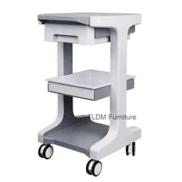 Foldable Salon Cart Drawers Beauty Salons Space-saving Anti-bumping Design Load-bearing Universal Wheels Beauty Salon Trolley