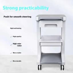 Foldable Salon Cart Drawers Beauty Salons Space-saving Anti-bumping Design Load-bearing Universal Wheels Beauty Salon Trolley