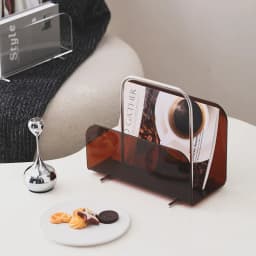 Acrylic Magazine Rack Living Room Desktop Book Holder Modern Minimalist Magazines Storage Display Racks Furniture Decorations