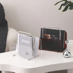 Acrylic Magazine Rack Living Room Desktop Book Holder Modern Minimalist Magazines Storage Display Racks Furniture Decorations