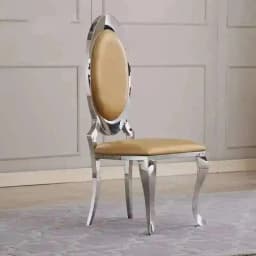 Stainless Modern Dining American Room Furniture Steel Dining Chairs Simple Living Room Home Back Chair European Restaurant Chair