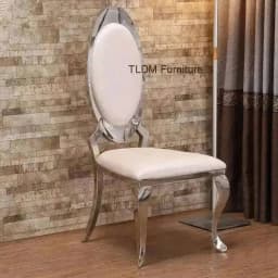 Stainless Modern Dining American Room Furniture Steel Dining Chairs Simple Living Room Home Back Chair European Restaurant Chair