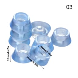 10pcs Clear Soft Furniture Chair Table Feet Leg Non-noise Screw on Pad Bottom Non-slip Anti-skid Glides Wooden Floor Protector