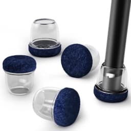 8PCS Round Chair Leg Protectors Silicone Dust and Hair Proof Chair Leg Caps for Rug Glides Easily for Hardwood Floors Prevents