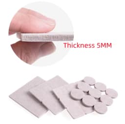 18-128 PCS Felt Chair Leg Pads 5mm Thick  Floor Scratch Protector Mat Mute Non-slip Self Adhesive DIY Furniture Accessories