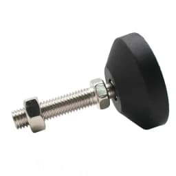 4pc M10 M12 Threaded Swivel Base Adjustable Table Leg Leveling Foot Articulated Furniture Leg Fixed Shock-proof Steel Foot Cup