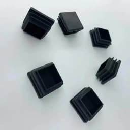 10 Pieces 20mm Square Plastic Table Feet Cap,inserts,black end caps for metal tubing,hadware plugs,Fences,Glide protection